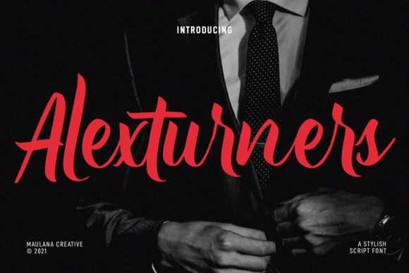 Alexturners Script: A Premium Script Handwritten Font for Digital Design