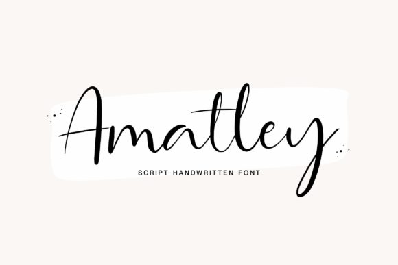 Amatley Script: A Delicate Handwritten Font for Small Business Branding