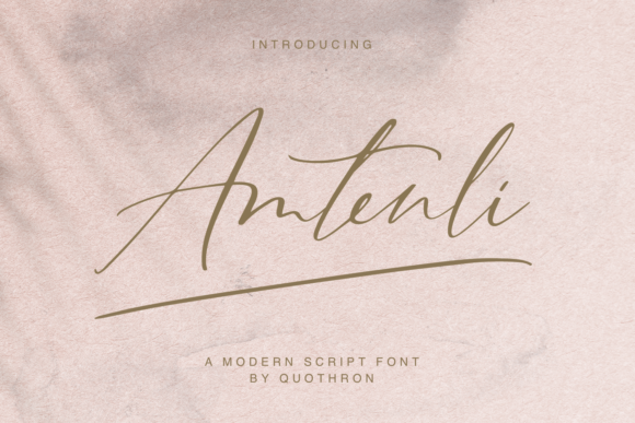 Amtenli Script: A Thin-Lettered Script Font for High-Impact Campaigns