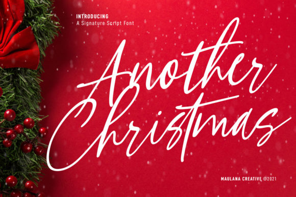 Another Christmas Script: A Playful Yet Polished Script Handwritten Font for Branding