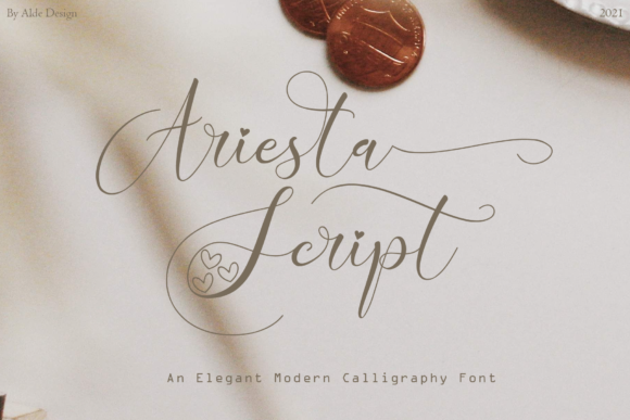 Ariesta Script Font for Luxury Branding & Small Business Design