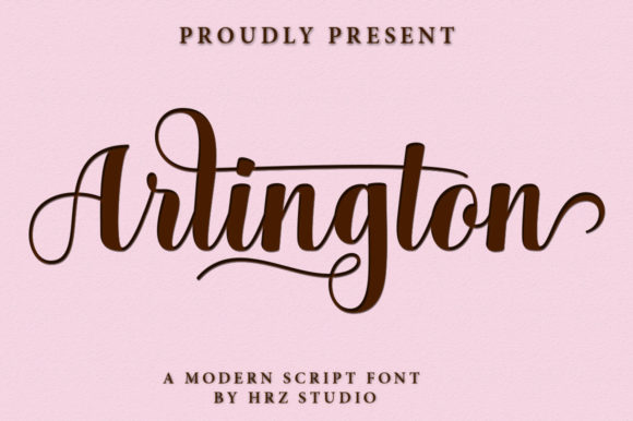 Arlington Script: Elegant Handwritten Font for Real Design Work