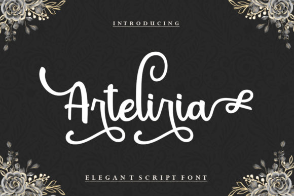 Arteliria Script Font for Elegant Handmade Branding