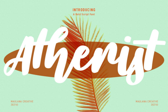 Atherist Script: A Modern Script Font for Handmade Brands