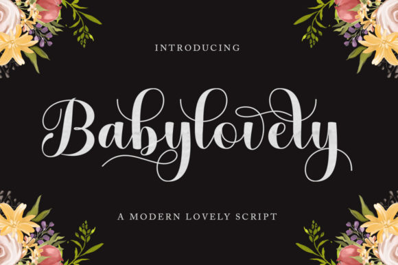 Baby Lovely Script Font for Elegant Branding