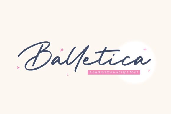 Balletica Script: A Refined Script Handwritten Font for Brand Elegance
