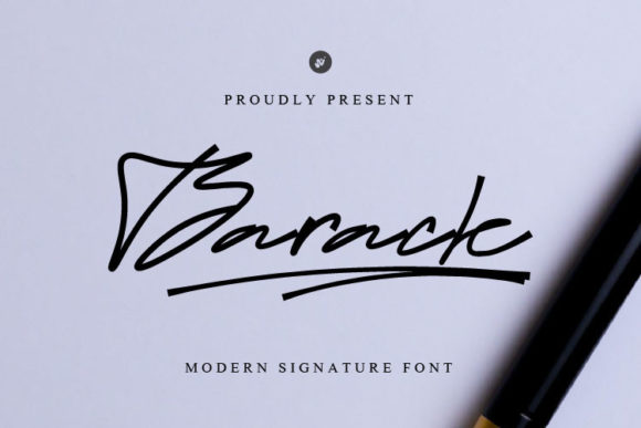 Barack Script: A Modern Signature Script Font for Editorial Design