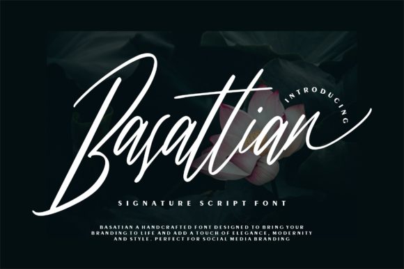 Basattian Script: A Handwritten Font for Elegant Editorial Moments