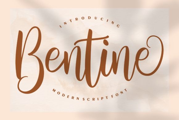 Bentine Script: A Romantic Script Handwritten Font for Elegant Editorial Design
