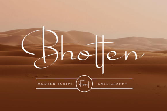 Bhotten Script: An Elegant Script Handwritten Font for Makers