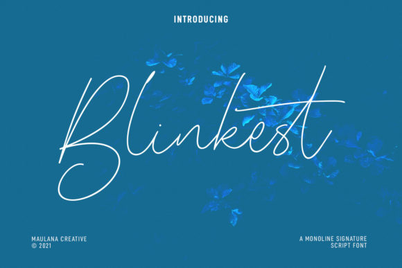 Blinkest Script: A Premium Script Handwritten Font for Digital Design