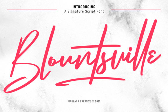 Blountsville Script: A Luxurious Handwritten Font for Scroll-Stopping Branding