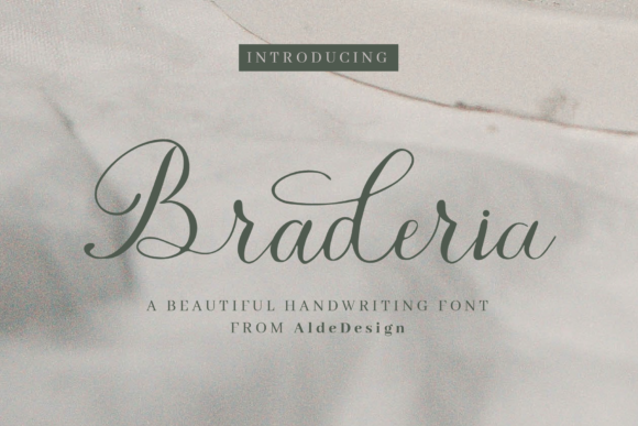 Braderia Script: A Premium Script Handwritten Font for Editorial Design