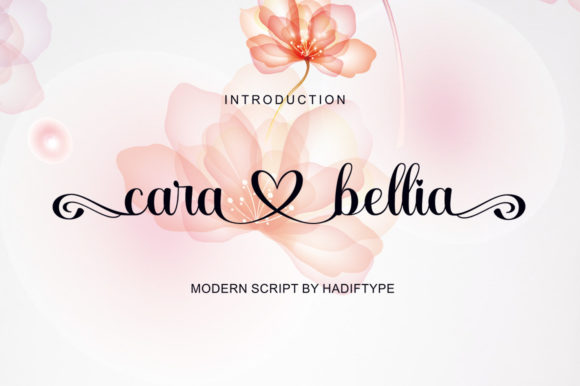Cara Bellia Script: Romantic Script Font for Luxury Branding
