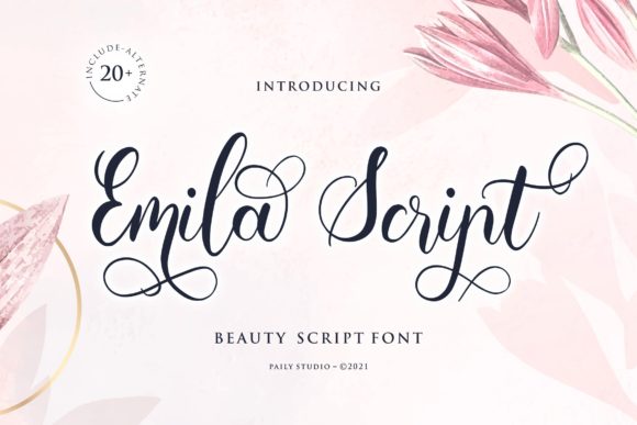 Emila Script Font for Professional Small Business Branding