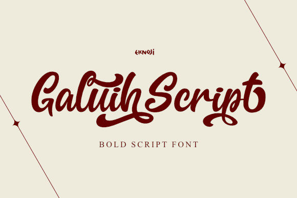 Galiuh Script: A Sophisticated Bold Handwritten Font for Editorial Design