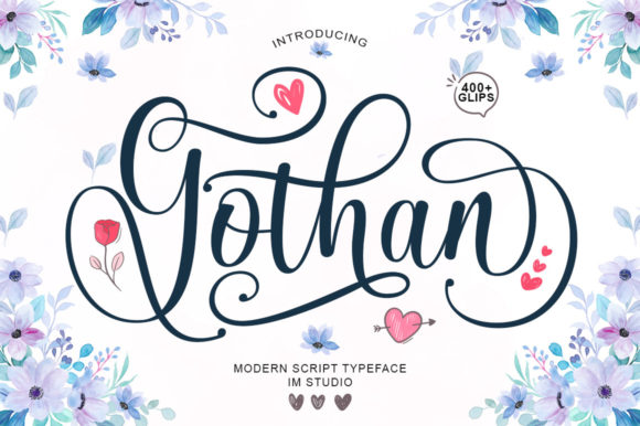Gothan Script: A Luxury Calligraphy Typeface for Scroll-Stopping Visuals