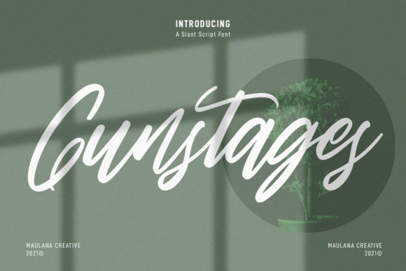 Gunstages Script: A Playful Script Handwritten Font for Makers