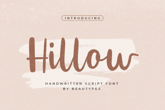 Hillow Script: Elegant Script Handwritten Font for Designers