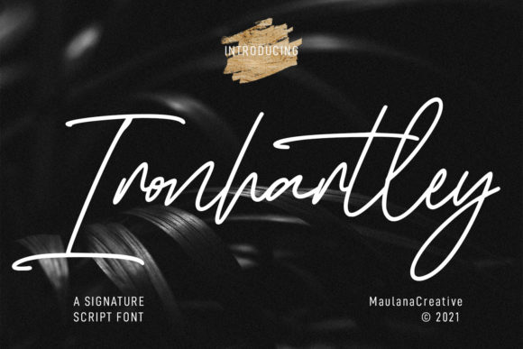 Ironhartley Script: A Stylish Script Font for Handmade Creators