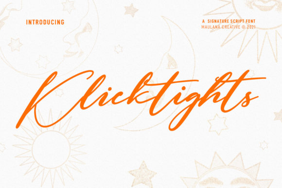 Klicktights Script: Elegant Handwritten Font for Real Design Work