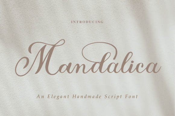 Mandalica Script: A Luxury Calligraphy Typeface for Small Business Branding