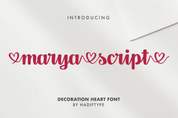 Marya Script: A Romantic Script Handwritten Font for Luxury Campaigns