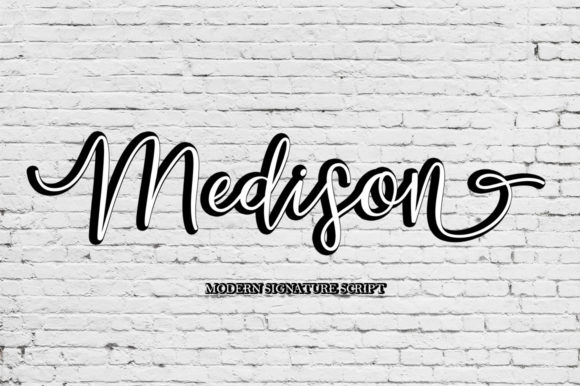 Medison Script: A Luxury Script Handwritten Font for Campaign Design