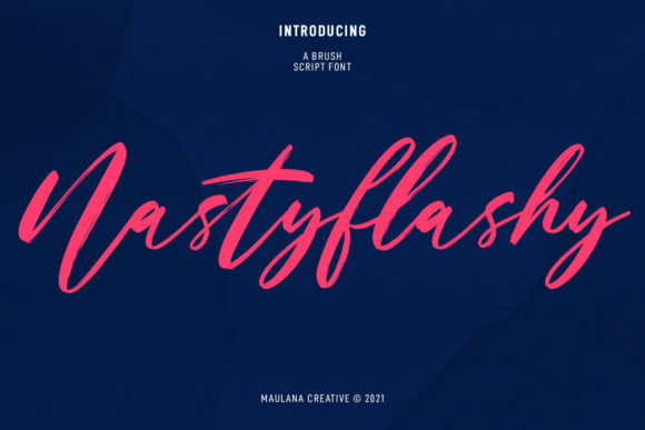 Nastyflashy Script: A Delicate Handwritten Font for Thoughtful Design