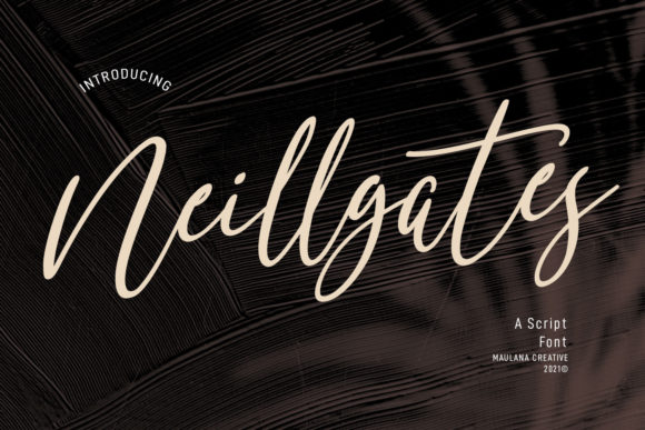 Neillgates Script: An Elegant Script Font for Real Small Business Branding