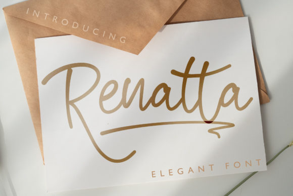 Renatta Script Font for Elegant Handmade Branding