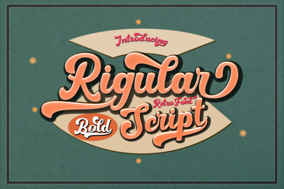 Rigular Script: A Bold Handwritten Font for Retro-Inspired Web Design
