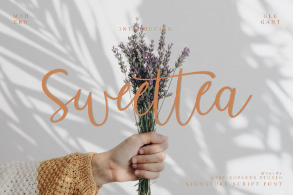 Sweettea Script: A Modern Calligraphy Font for Editorial Design