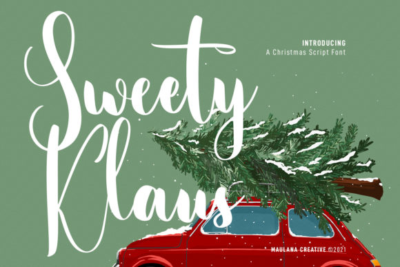 Sweety Klaus Script Font for Casual Branding & Creative Projects