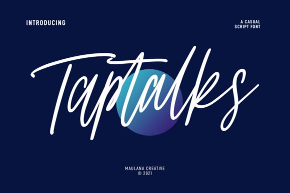 Taptalks Script: A Casual Script Font for Real Business Branding
