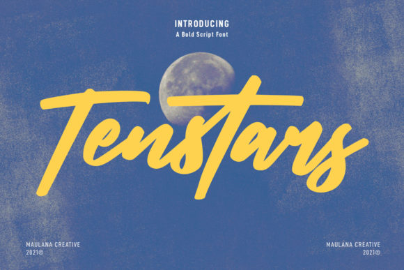 Tenstars Script Font for Elegant Handmade Branding