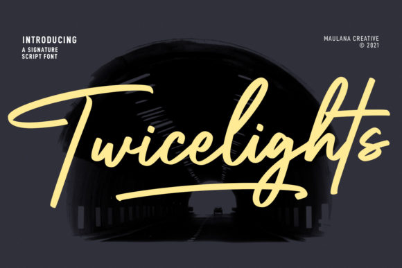 Twicelights Signature Script: A Premium Script Handwritten Font for Campaign Impact