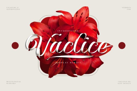Vaclice Script: A Luxury Handwritten Font for Campaign Design