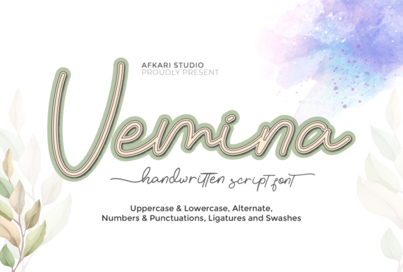 Vemina Script: A Sweet, Flowing Handwritten Font for Digital Brands