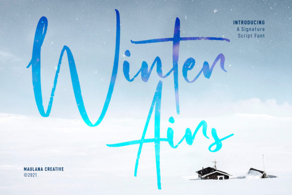 Winter Airs Script: A Natural Script Font for Editorial Warmth